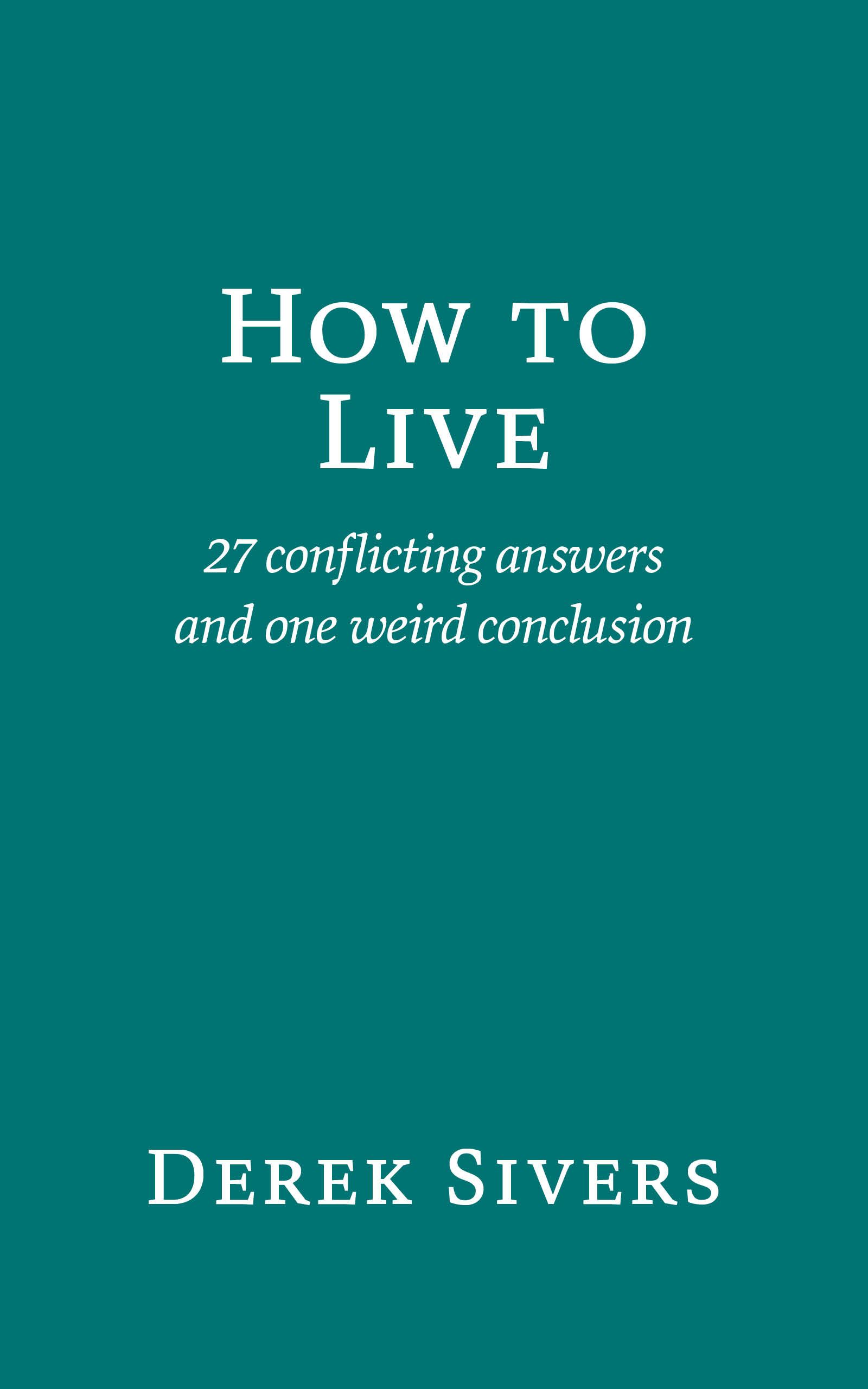 Cover of How to live